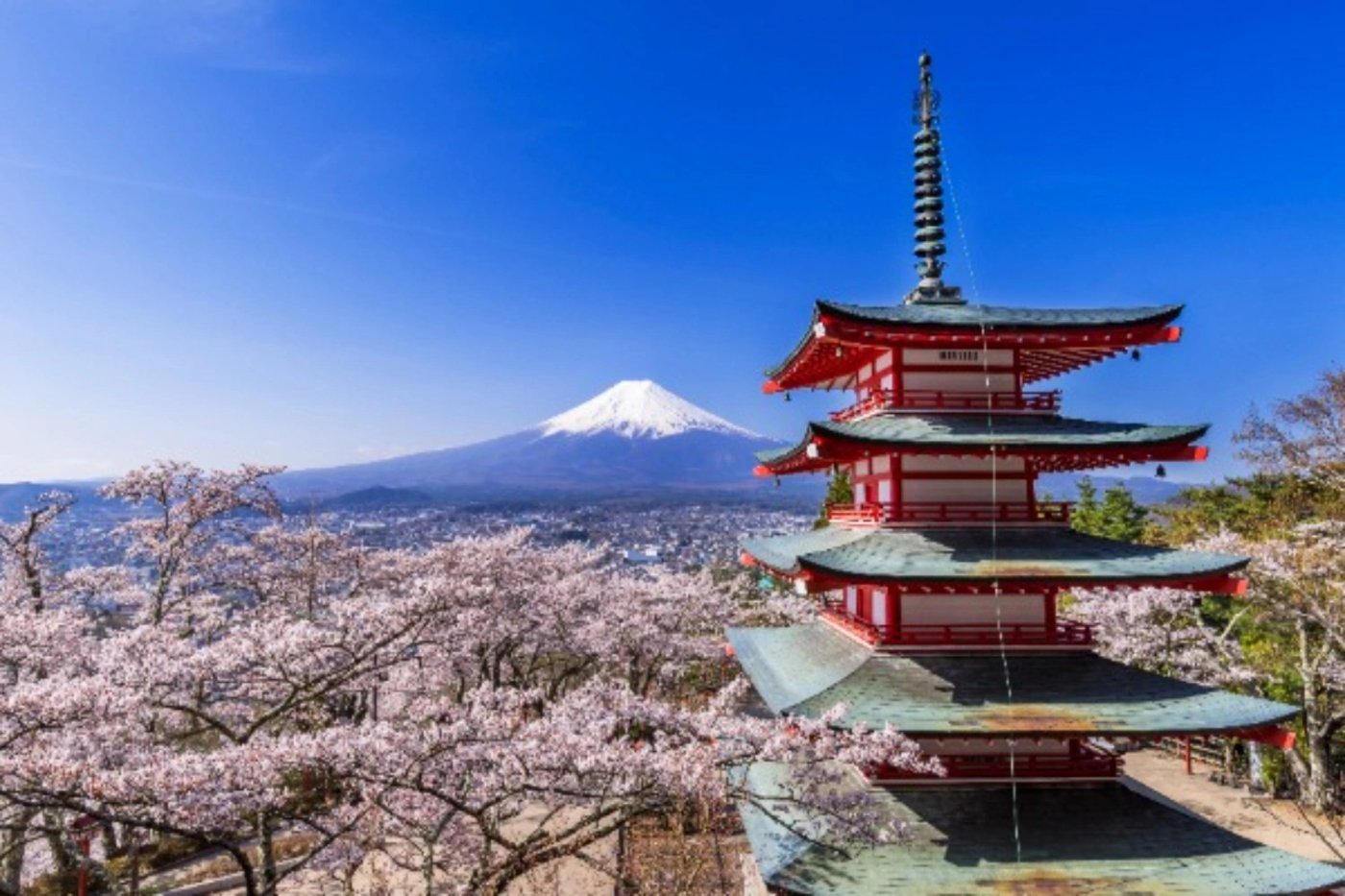 Spring scenery in Japan